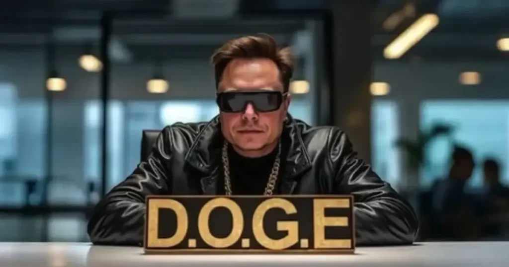 AI generated image of Elon Musk of D.O.G.E.