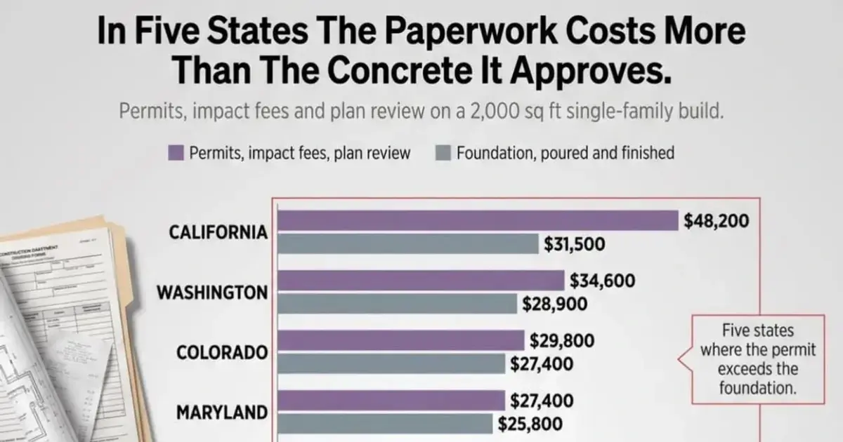 permits cost more than the concrete
